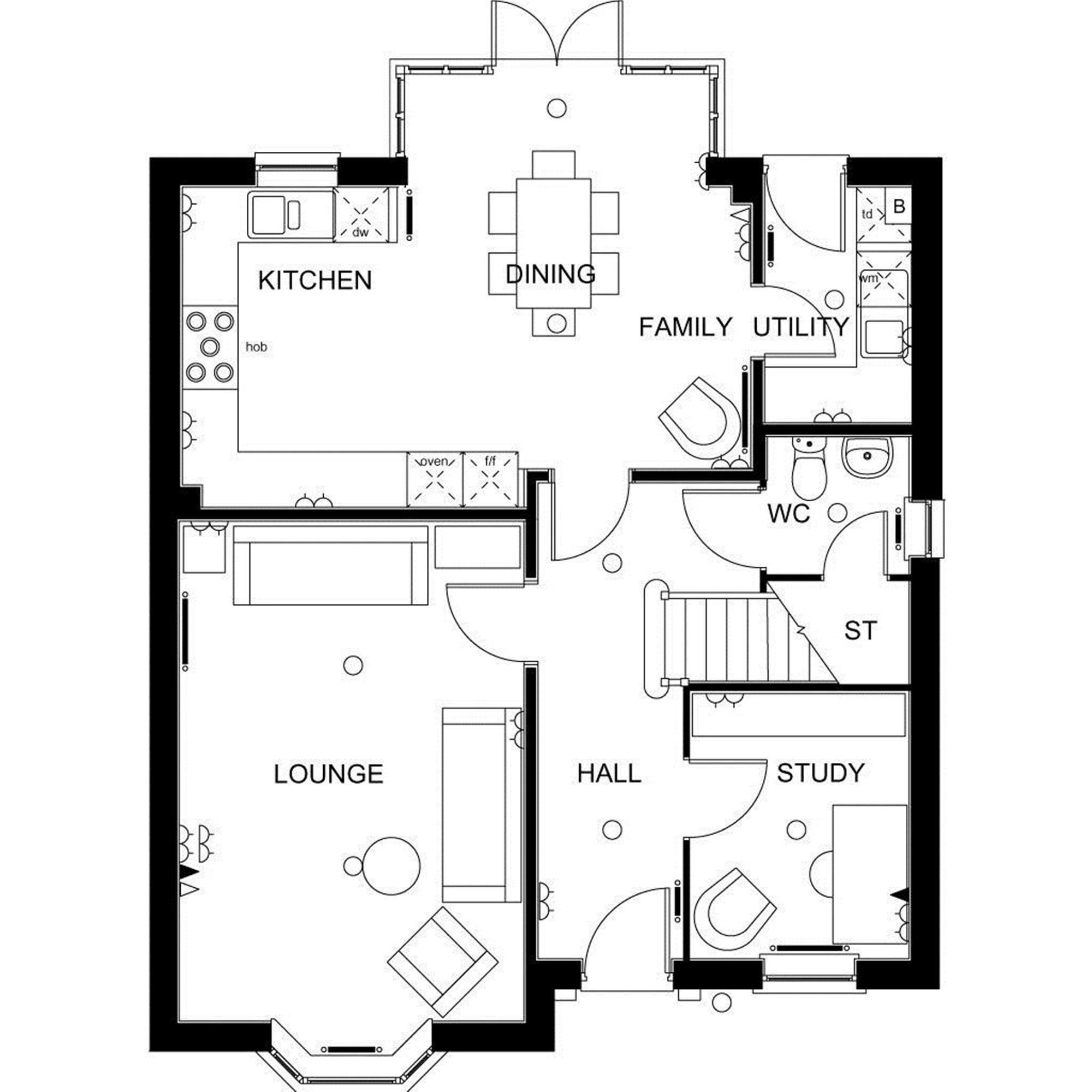 David Wilson Homes Chelworth Floor Plan